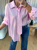 CHEMISE CRAVATE ROSE