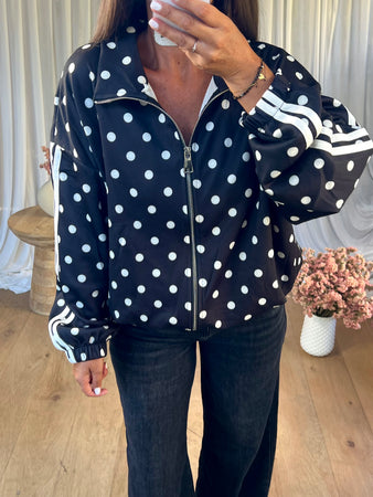 VESTE ZIPPÉE POIS