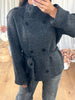 GILET COL MONtANT GRIS