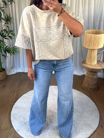 SWEAT LÉGER BANDANA BEIGE