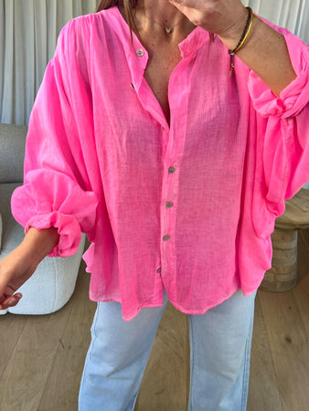 CHEMISE FLUO ROSE