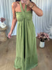 ROBE COTON VERT
