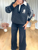 PULL POIS COL CHEMISE