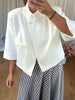 BLAZER CROISÉ COURT BLANC