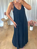 ROBE PLISSÉÉ LUREX NOIR