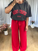 PANTALON STONE ROUGE