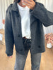 GILET COL MONtANT GRIS