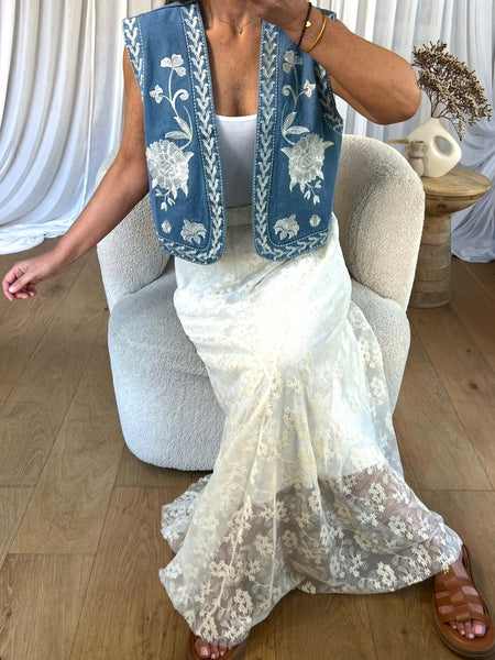 GILET BOLÉRO DENIM