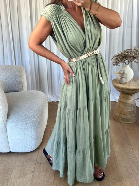ROBE VALENTINA KAKI