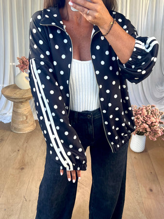 VESTE ZIPPÉE POIS