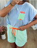 SHORT KELLY VERT D'EAU