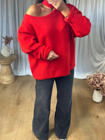 PULL PAULA ROUGE