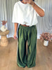PANTALON SATINÉ JOGGER KAKI