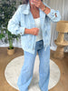 VESTE DÉNITSA BLEU CLAIR