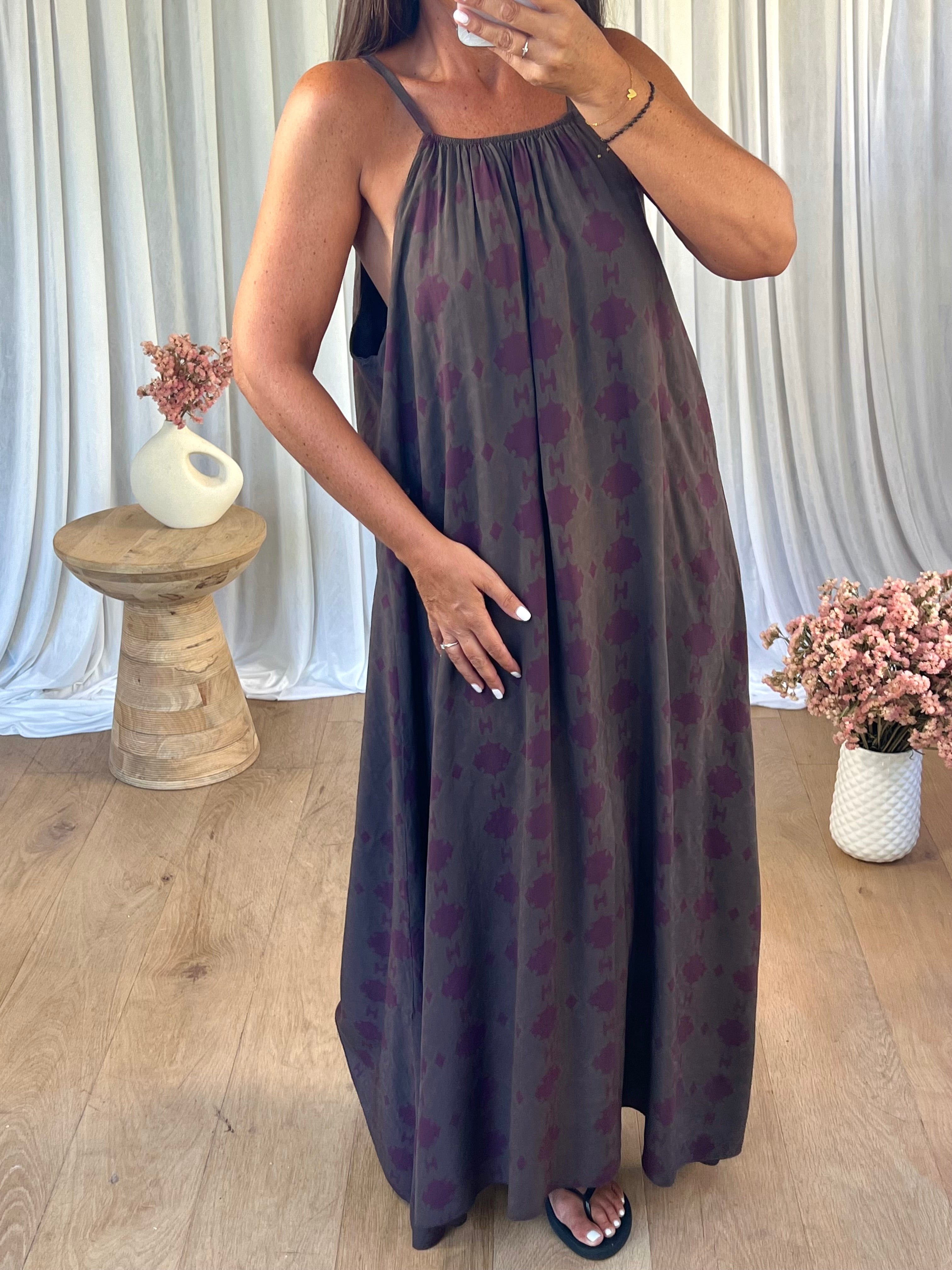 ROBE VISCOSA MARRON