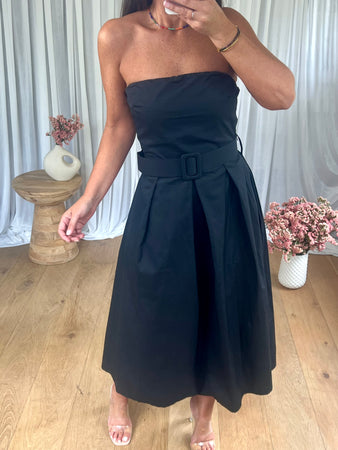ROBE BUSTIER NOIR