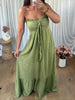 ROBE COTON VERT