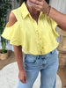 CHEMISE DENIM VOLANT