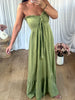 ROBE COTON VERT