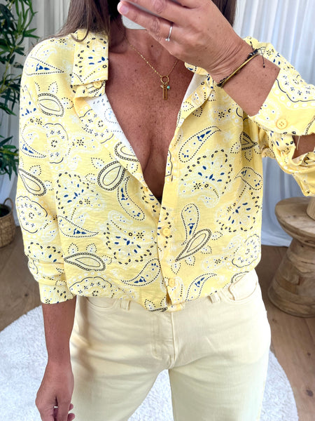 CHEMISE BANDANA JAUNE