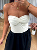 ROBE BRIDGET BUSTIER DENTELLE BLANC