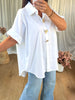 CHEMISE BOUTONS BIJOUX BLANC