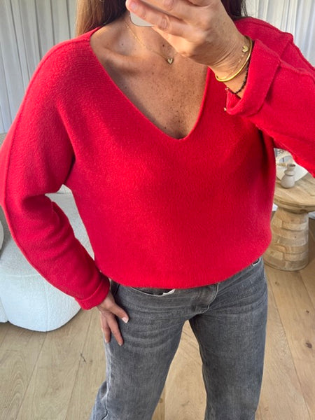 PULL VIVI ROUGE