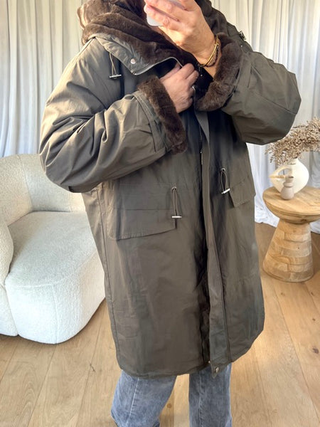 PARKA FOURRÉE CAPUCHE