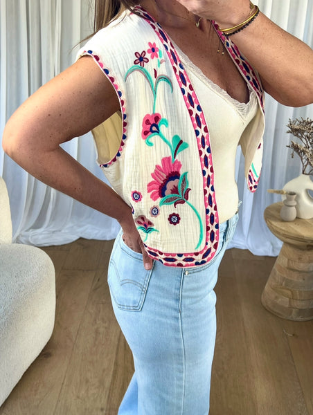 GILET BOLÉRO GAZE