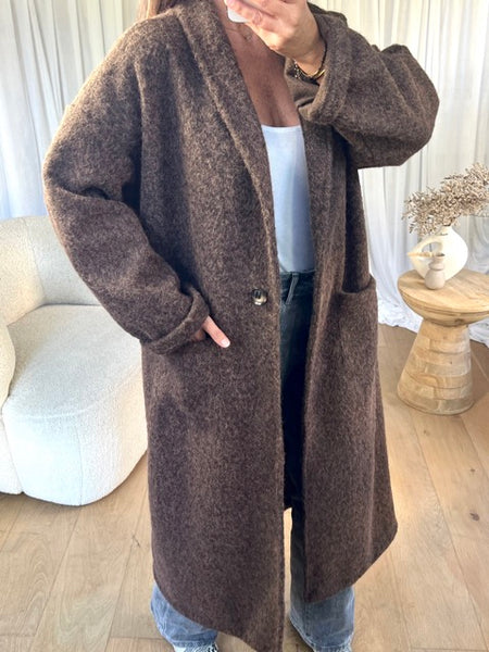 MANTEAU FEUTRINE CHOCO
