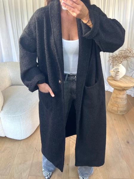 MANTEAU FEUTRINE NOIR