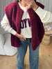 GILET BOUCLÉ BORDEAU