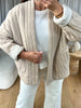 VESTE GAZE DE COTON BEIGE