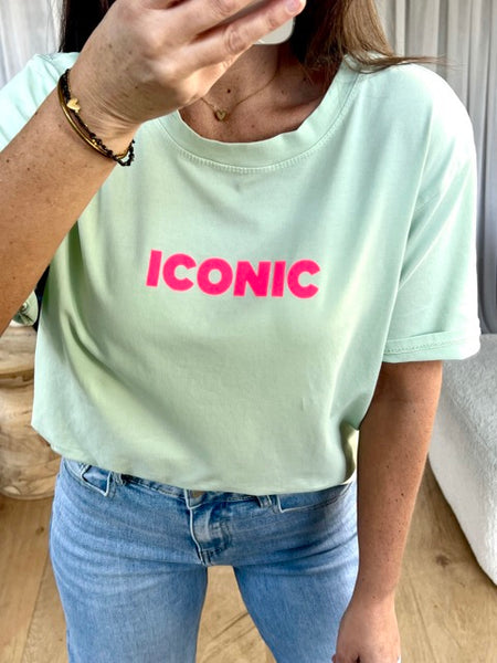 T-SHIRT ICONIC VERT D’EAU