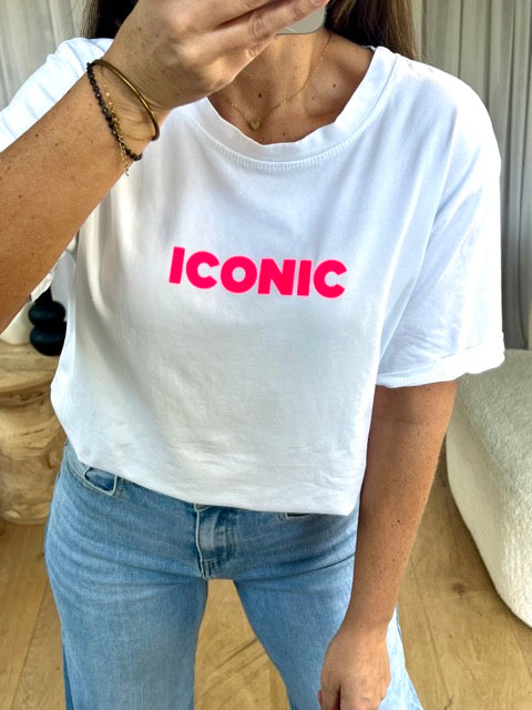 T-SHIRT ICONIC BLANC