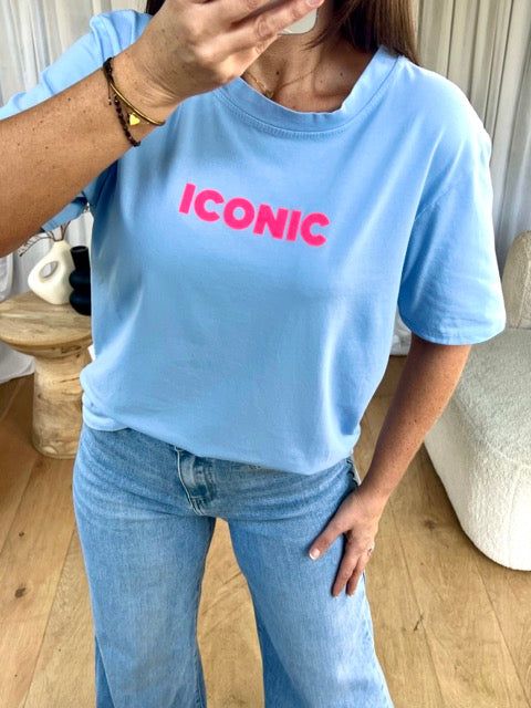 T-SHIRT ICONIC BLEU