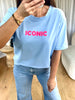 T-SHIRT ICONIC BLEU