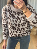 PULL LÉOPARD BEIGE