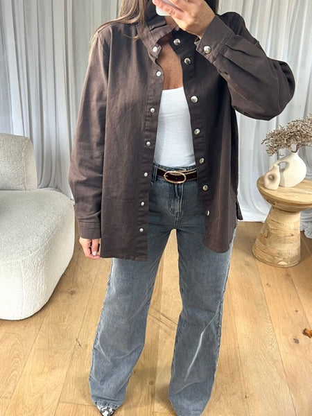 CHEMISE FROUFROU CHOCO