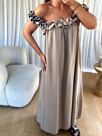 ROBE ZAYNA TAUPE