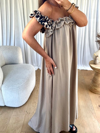 ROBE ZAYNA TAUPE