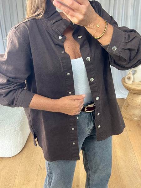 CHEMISE FROUFROU CHOCO