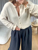 GILET ALPAGA FROUFROU BEIGE