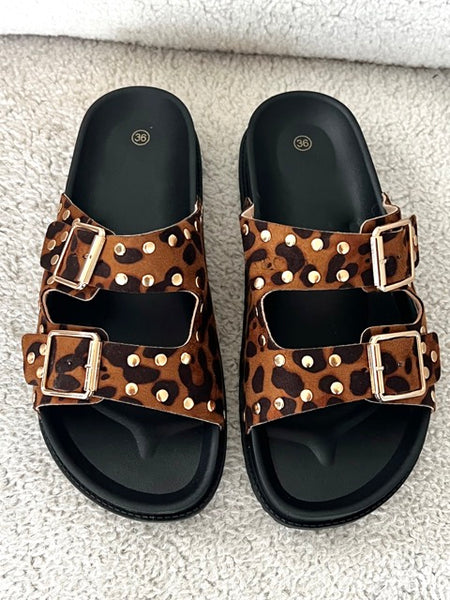 SANDALES LÉOPARD