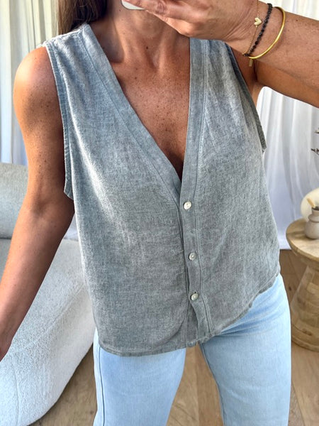 GILET  MARLON GRIS