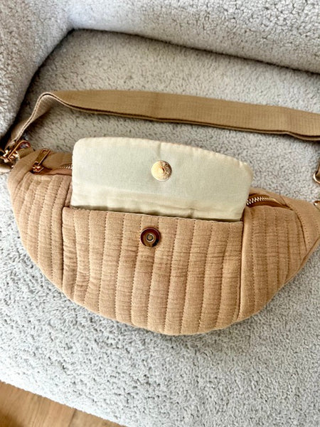 SAC BANANE GAZE CAMEL