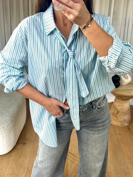 CHEMISE CRAVATE VERT