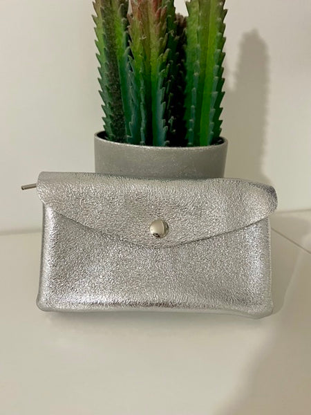 PORTE MONNAIE  CURLY ARGENTÉ
