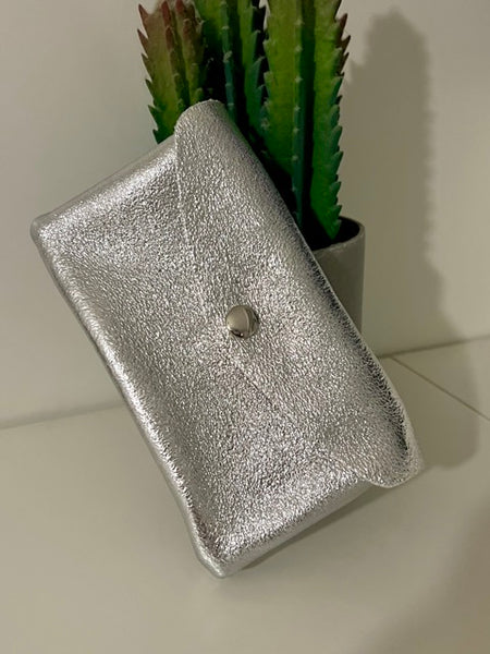PORTE MONNAIE  CURLY ARGENTÉ