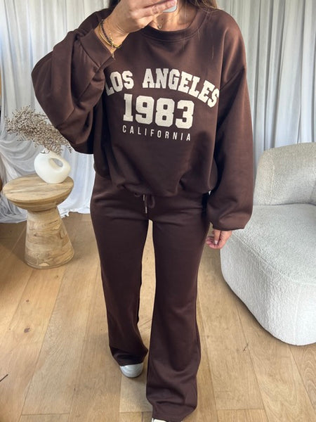 ENSEMBLE JOGGER LOS ANGELES CHOCO